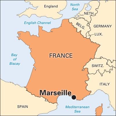 harada Marsel, Fransa xəritəsi