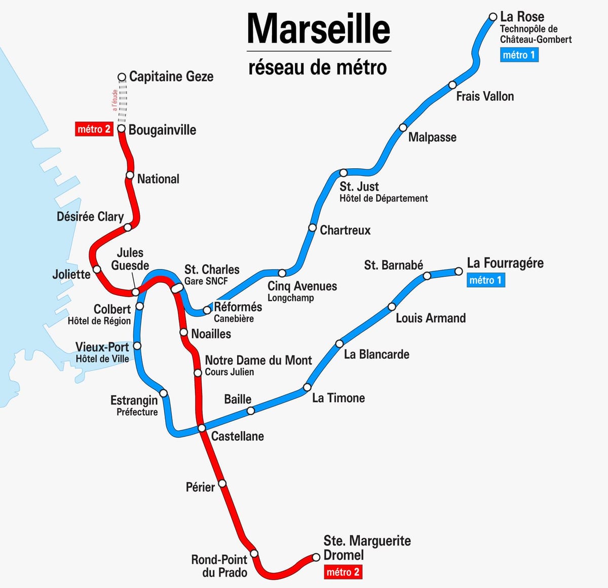 metro xəritəsi Marseille