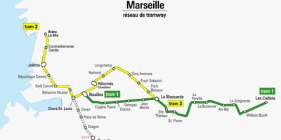 Kart Marsel tramvay
